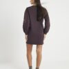 Brown Long Sleeve Sweatshirt Mini Dress