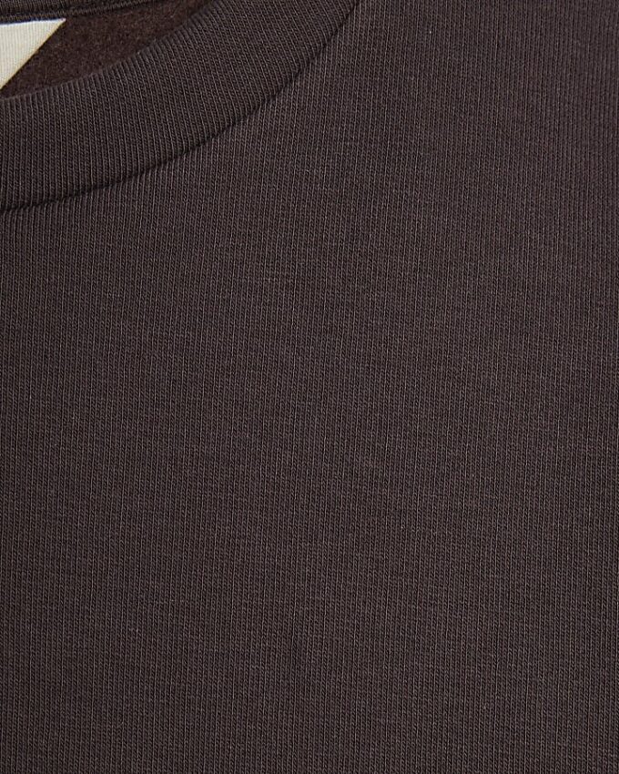 Brown Long Sleeve Sweatshirt Mini Dress