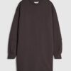 Brown Long Sleeve Sweatshirt Mini Dress