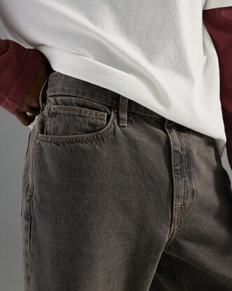 Brown Loose Fit Jeans