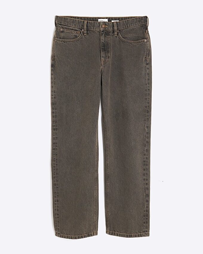 Brown Loose Fit Jeans
