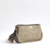 Brown Monogram Print Chain Cross Body Bag
