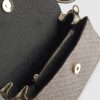 Brown Monogram Print Cross Body Bag