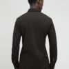Brown Muscle Fit Pique Shirt