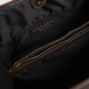 Brown Nylon Buckle Handle Shopper Bag