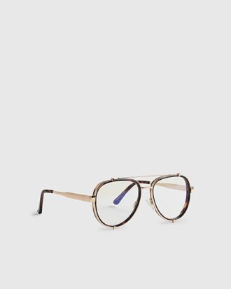 Brown Optical Lense Aviator Glasses
