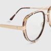Brown Optical Lense Aviator Glasses
