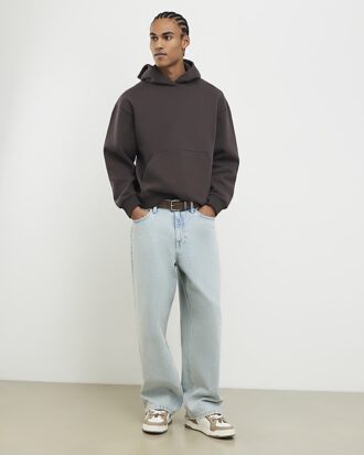 Brown Oversized Fit Hoodie
