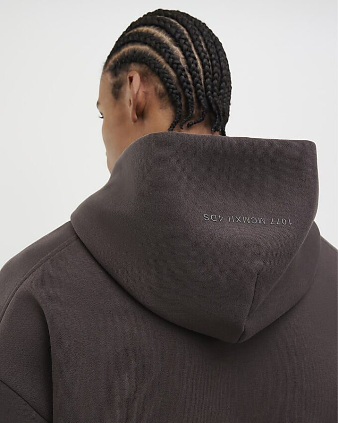 Brown Oversized Fit Hoodie