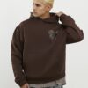 Brown Oversized Fit Kagoshima Dragon Hoodie