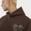 Brown Oversized Fit Kagoshima Dragon Hoodie