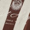 Brown Oversized Fit Stripe Football T-Shirt