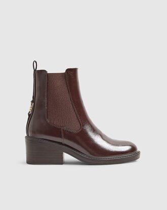 Brown patent Chelsea Boots Brown patent Chelsea Boots