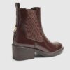 Brown patent Chelsea Boots