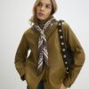 Brown Polka Dot Scarf
