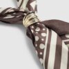 Brown Polka Dot Scarf