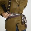 Brown Polka Dot Scarf