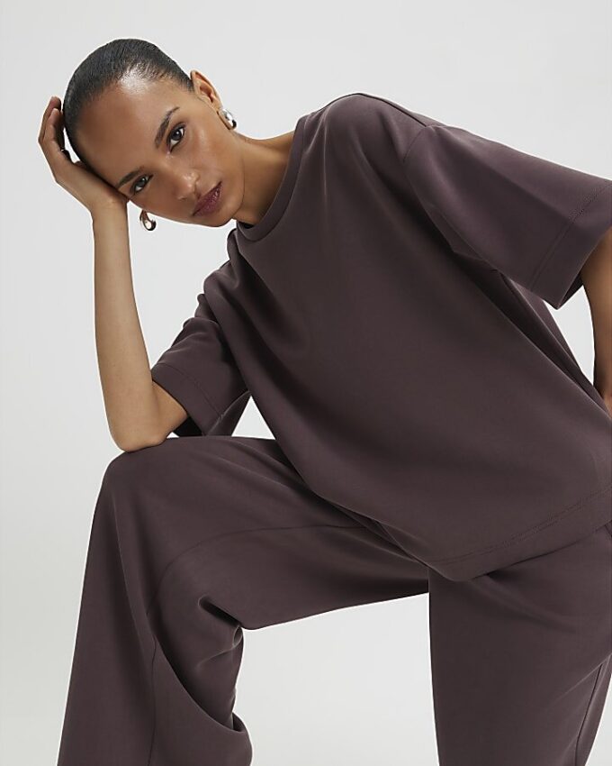 Brown Premium Boxy T-Shirt