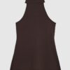 Brown Premium Halter Neck Top