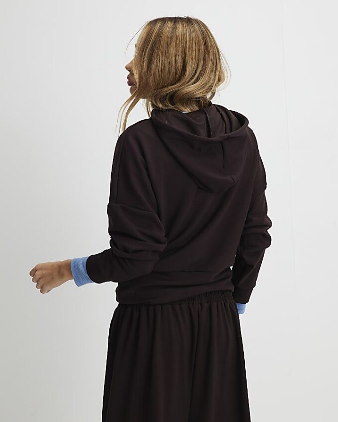 Brown Premium Long Sleeve Hoodie