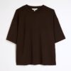 Brown Premium Short Sleeve Boxy T-shirt