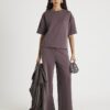 Brown Premium Wide leg joggers