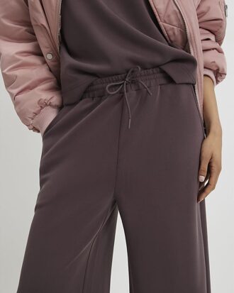 Brown Premium Wide Leg Joggers