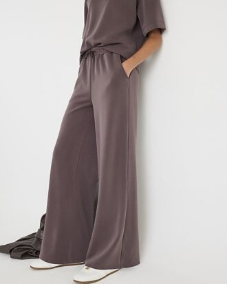 Brown Premium Wide leg joggers