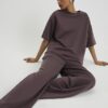Brown Premium Wide Leg Joggers