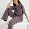 Brown Premium Wide leg joggers