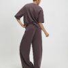 Brown Premium Wide Leg Joggers