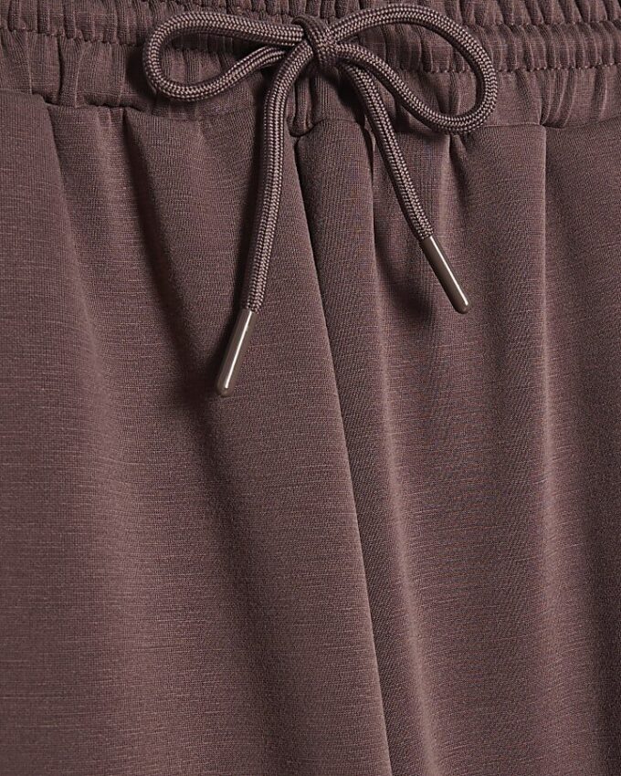 Brown Premium Wide Leg Joggers