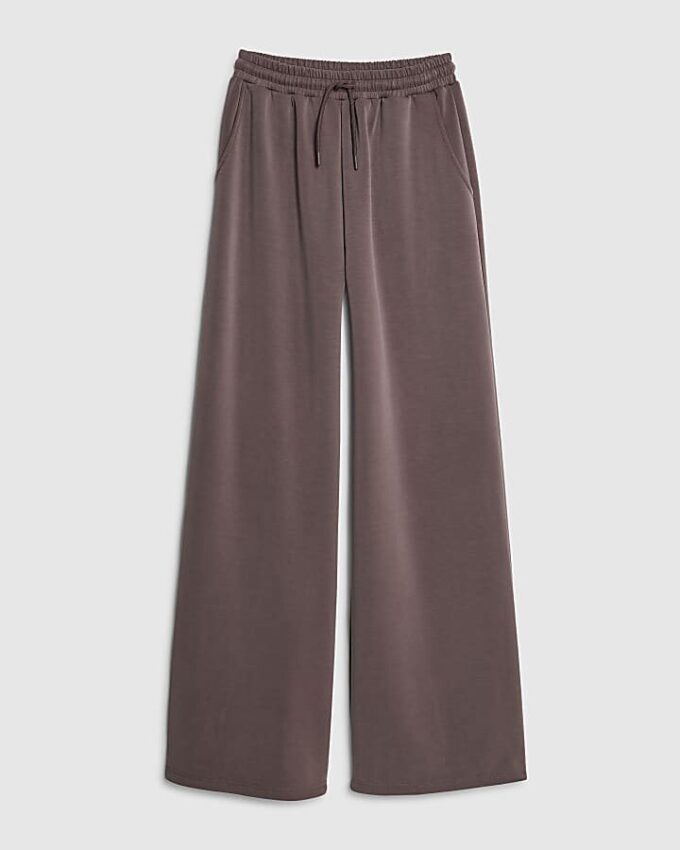 Brown Premium Wide leg joggers