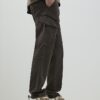 Brown Regular Fit Cargo Trousers