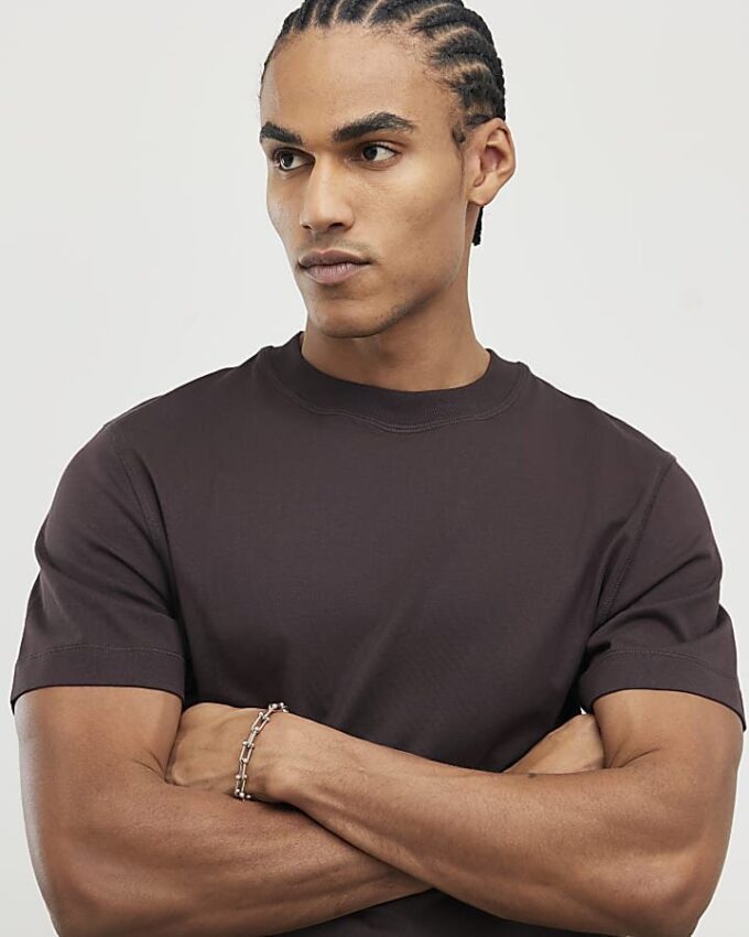 Brown Regular Fit T-Shirt