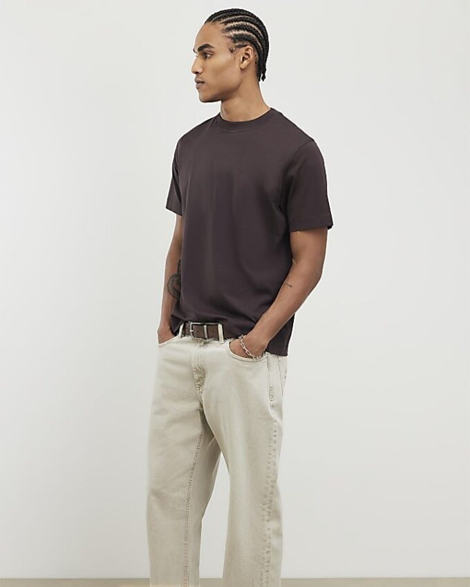 Brown Regular Fit T-Shirt