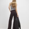 Brown Relaxed Straight Jeans