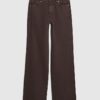 Brown Relaxed Straight Jeans