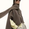 Brown Scarf Cape