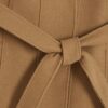 Brown Short Belted Wrap Coat