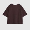 Brown Short Sleeve Cosy Boxy T-Shirt