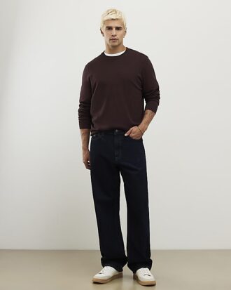 Brown Slim Fit Jumper