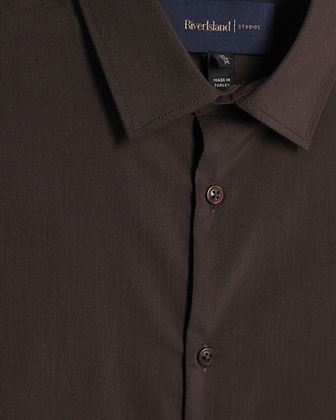 Brown Slim Fit Shirt