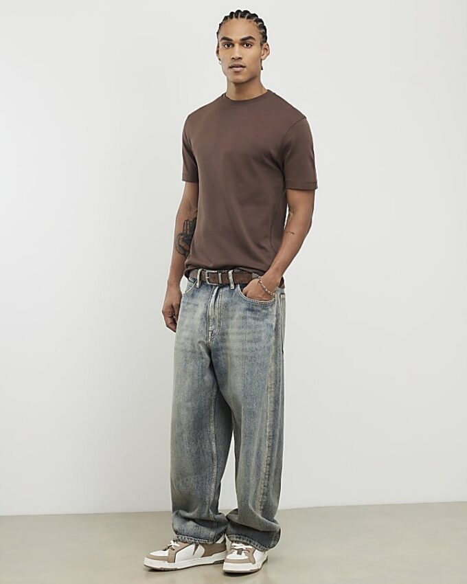 Brown Slim Fit T-Shirt