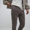 Brown Slim Fit Washed Jeans