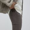 Brown Slim Fit Washed Jeans