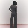 Brown Soft Touch Wide Leg Trousers