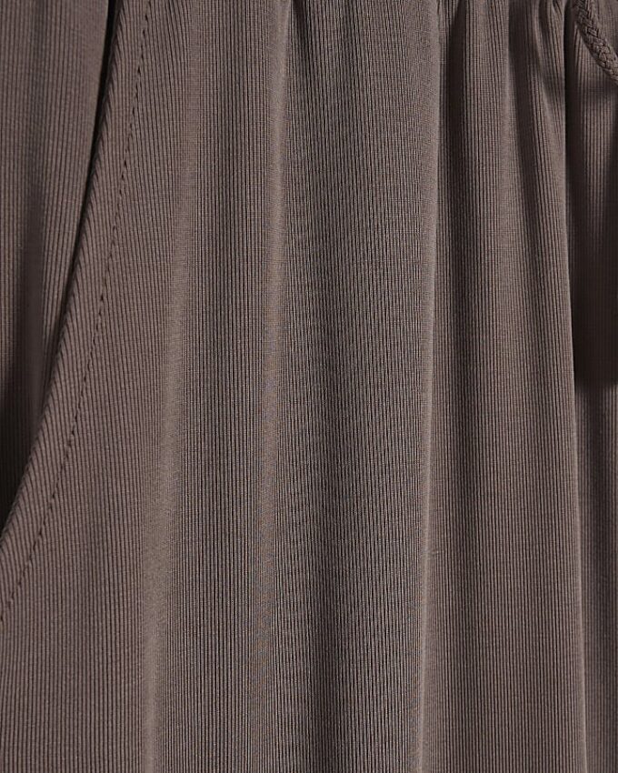 Brown Soft Touch Wide Leg Trousers