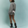 Brown Split Hem Skort