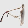 Brown Square Cut Out Sunglasses